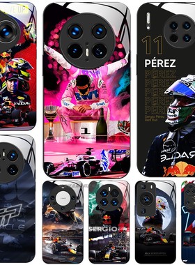玻璃手机壳适用华为Mate80 70 60 20 30 40E 40 50 P30 P40 P50 P60 P70 PURA70Pro 80  sergio perez 佩雷兹