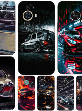 硅胶软手机壳适用华为Mate60 20 30 40E 40 50P30 P40 P50 P60Pro麦芒20WIKO优畅享Plus60Hi  奔驰汽车图案