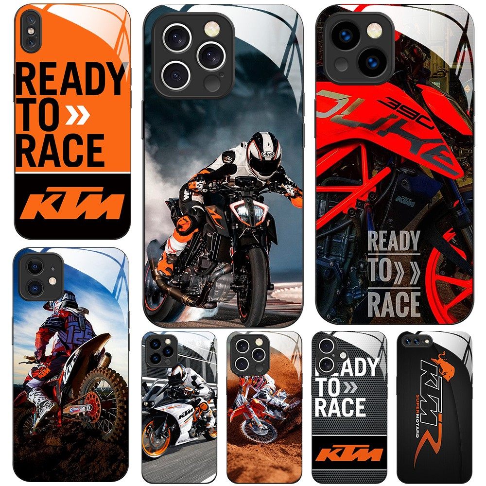 磁吸玻璃手机壳适用苹果iPhone 17 16 15 14Pro12Max13Pro11 KTM摩托机车