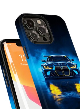 菲林手机壳适用苹果17iPhone16Pro15Max13Pro12XS14XR11X 宝马BMW蓝色M4