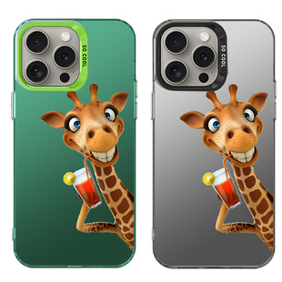 IMD手机壳适用苹果iPhone 15 14Pro Max13 Pro XS XR X 8 7plus12SE11 搞笑长颈鹿