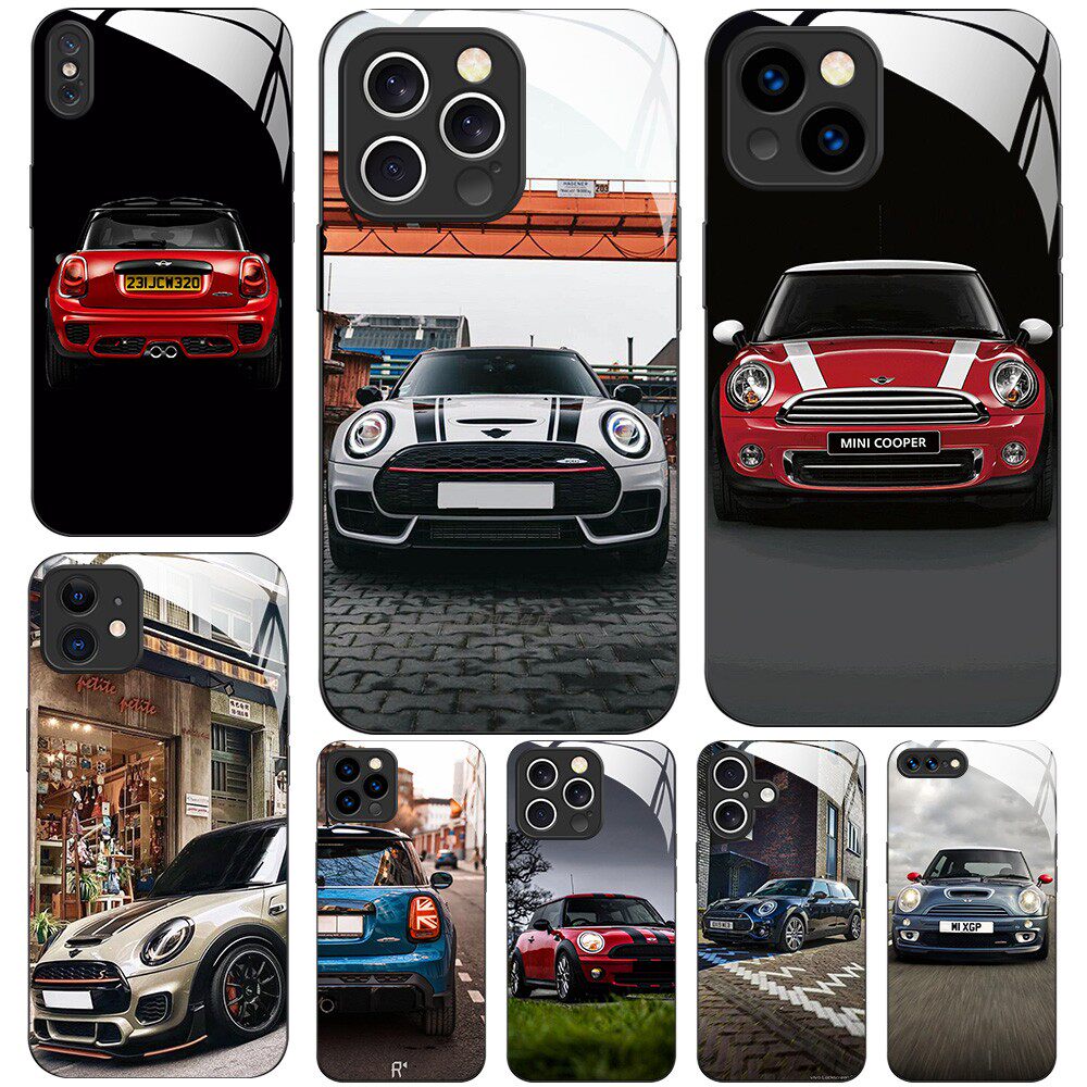 磁吸玻璃手机壳适用苹果iPhone17 16 15 14Pro12Max13Pro11 BMW宝马mini cooper