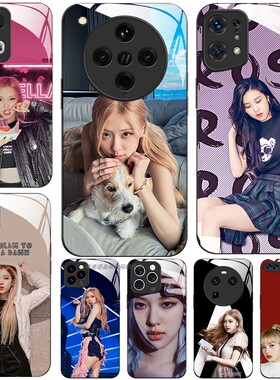 玻璃手机壳适用OPPO FINDX9 X8 PRO X7X6X5X3RENO15 14 13RPO12 11K12K11K10  rose朴彩英blackpink