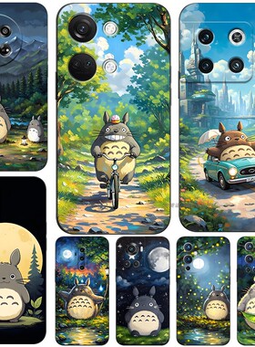 磨砂软手机壳适用一加15 ACE56NORD7N202V8PRO9RT10竞速11R1213 龙猫油画可爱
