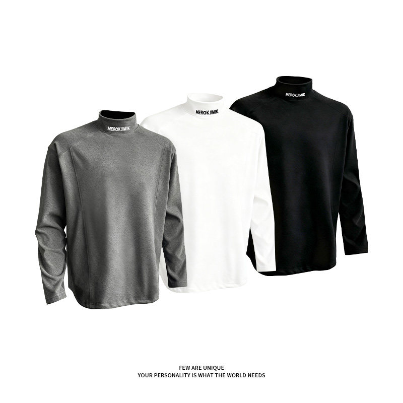 冬季软和舒适德绒印花打底衫宽松百搭复古青少年卫衣男女长袖T恤