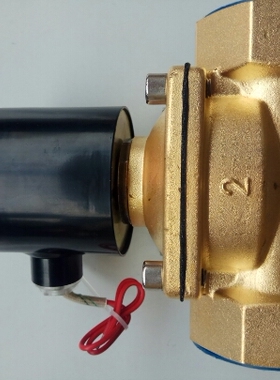 DF50无压电磁阀全铜耐温150度新款 2寸内螺纹 全铜电磁阀 水阀新