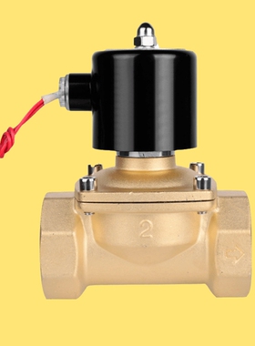 铜阀 2W025-08电磁阀 2分电磁阀 排水排气电控AC220V DC24V阀门水