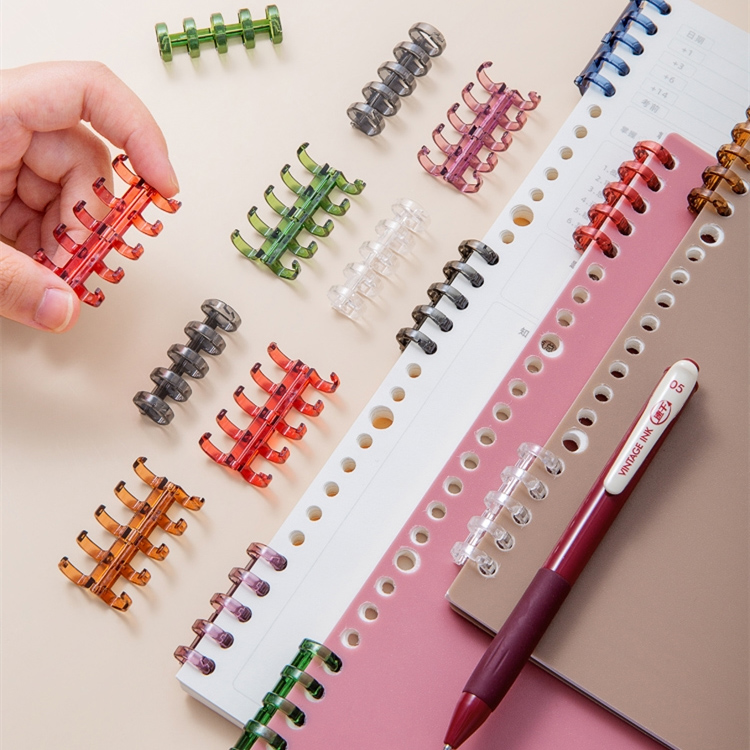 可拆卸外壳线圈装订夹子打孔圈