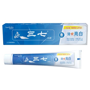 露齿达三七牙膏清火亮白三七薄荷香型180g+31g