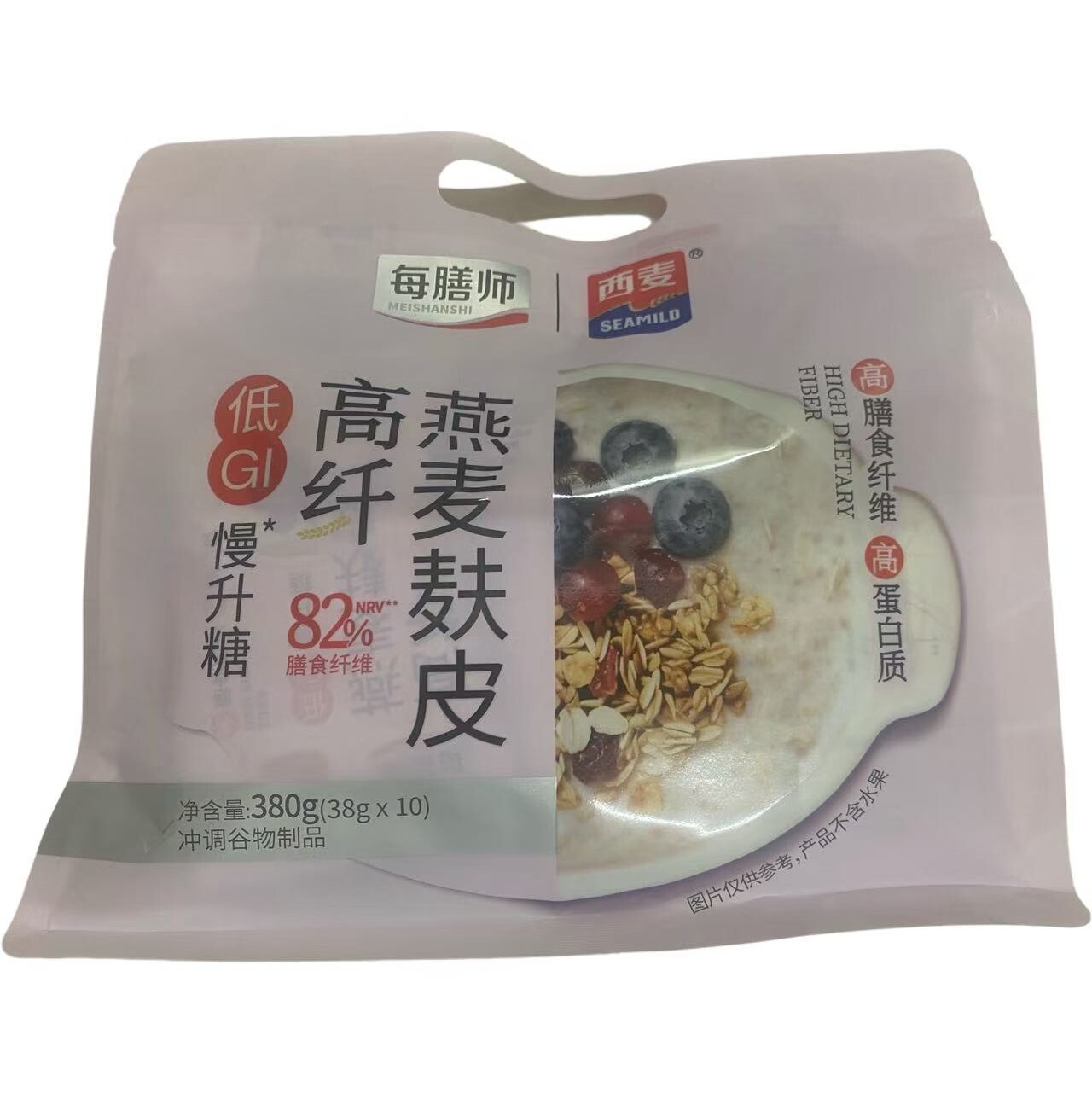 每膳师西麦高纤燕麦麸皮380g高膳食纤维高蛋白质