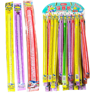 儿童水果味超长吸管糖cc乐尺子糖校园门口小学生稀奇古怪零食批发