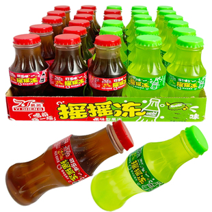 网红儿童创意汽水可乐瓶饮料摇摇果冻好吃又好玩趣味学生零食批发