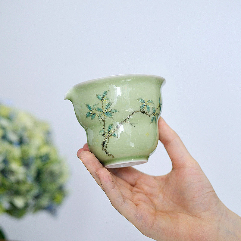 桂花公道杯陶瓷茶海分茶器