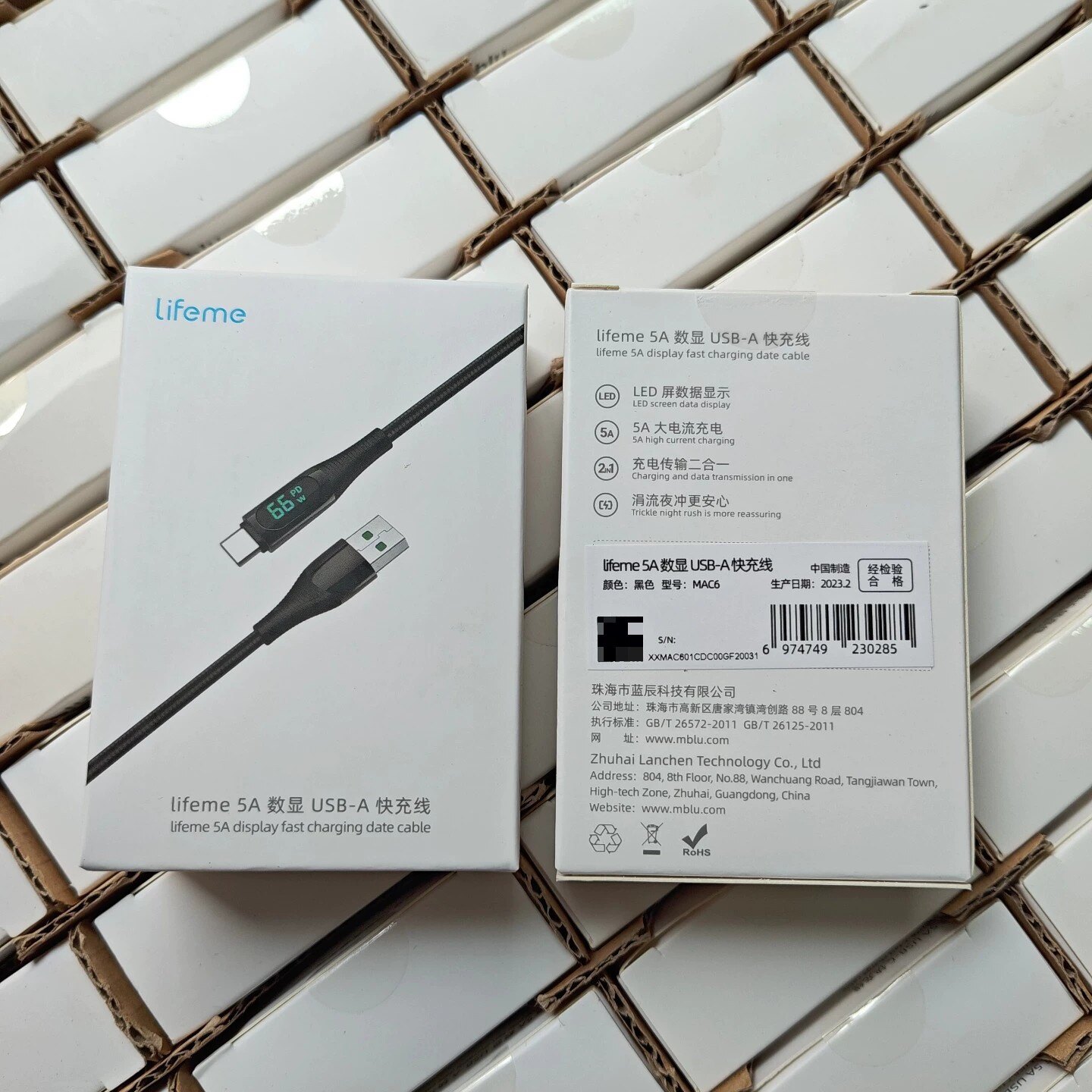 适用魅族魅蓝原装5A充电线数据线手机快充线带LED数显Type-C接口涓流夜冲正品包邮