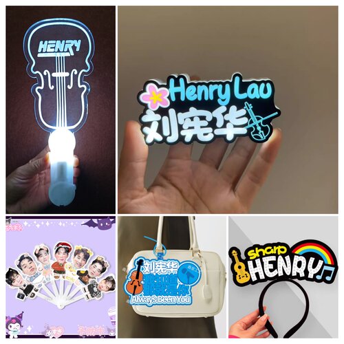 刘宪华明星演唱会荧光棒HENRY应援手灯定制生日年会发光闪光道具