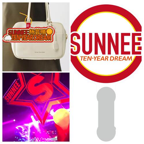 sunnee杨芸晴出道十周年快乐灯牌