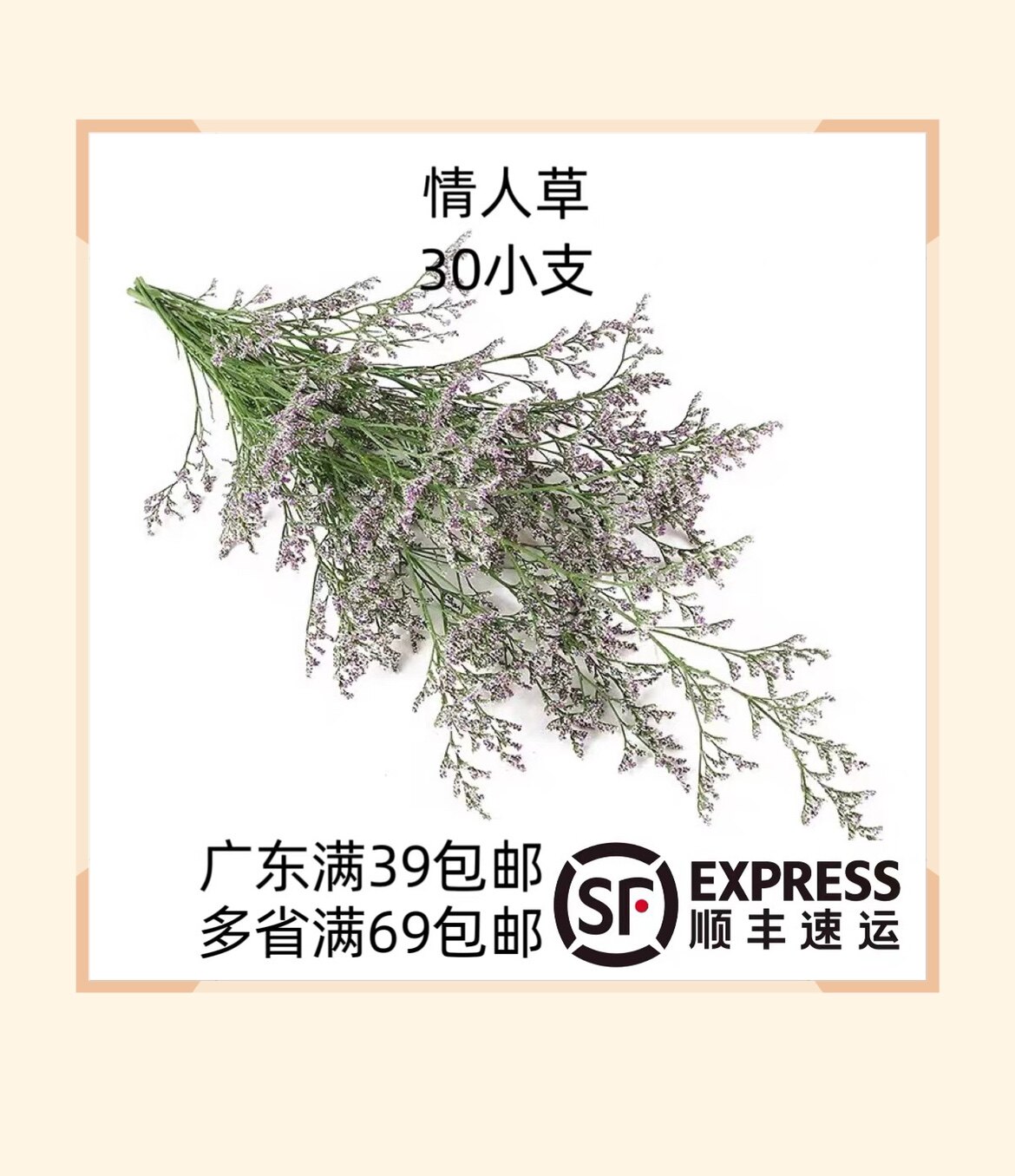 情人草鲜花西餐日料摆盘装饰