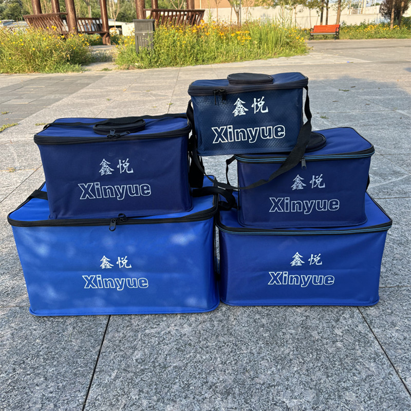 钓鱼桶帆布方形折叠箱 水桶活鱼箱 钓鱼桶工具箱 渔具帆布装鱼箱