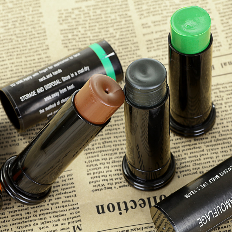 盾郎cs野战面部三色迷彩油真人户外战术装备用品伪装油化妆涂抹