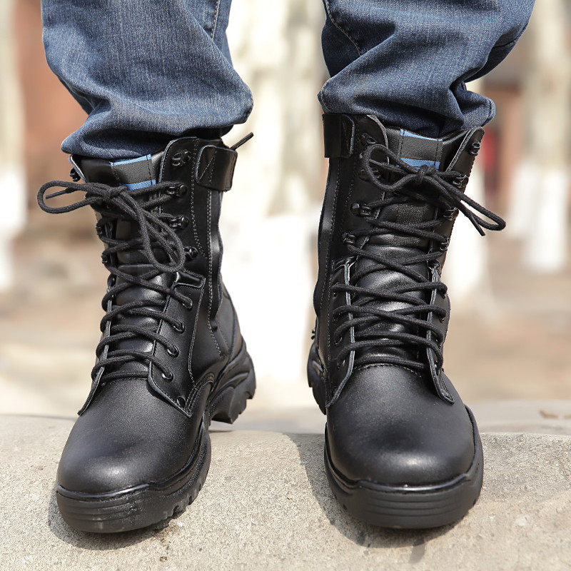 Boots militaires pour homme - porter - Ref 1397597 Image 5