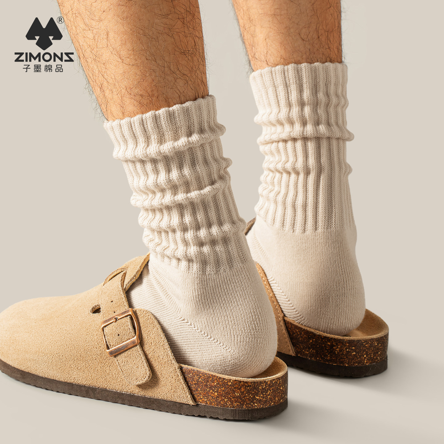 子墨堆堆袜男士日系粗线纯棉纱线长筒冬季厚复古艺术生勃肯鞋袜子,女士内衣/男士内衣/家居服,长筒袜,淘宝优惠券,粉丝福利购,淘宝优惠卷