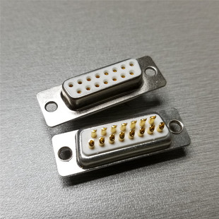 车针D DB15PIN母头 SUB连接器焊线式 焊线式 DB15母头