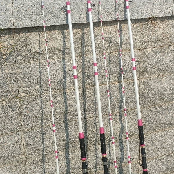 200号实心树脂2.7米船钓竿鳕鱼杆超硬海钓拖钓铁板竿电绞船钓竿