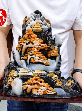 迎客松大摆件客厅装饰品