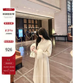 口狐狸毛羊毛大衣女冬中长款 CCZEE 苏妲己袖 气质宽松显瘦呢子外套