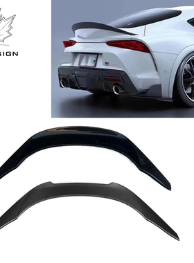 适用于丰田SUPRA牛魔王升级V款/TRD款碳纤尾翼后扰流板