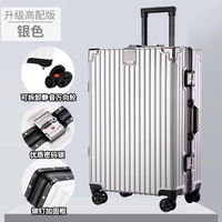 Luggage case 2026 New style aluminum frame combination case 24 zipper pull handle case for male and female students 28 suitcase 30 inches thumbnail 4