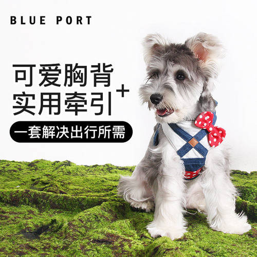 Blueport胸背牵引绳可调防挣脱
