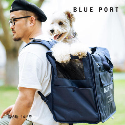 Blueport狗狗透气便携双肩宠物包