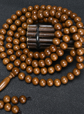 六道木条纹佛珠手串龙须藤