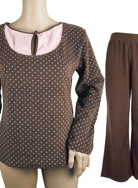 黛安芬SLOGGI女式摇粒绒厚实家居保暖服UN0811T UN08WNT