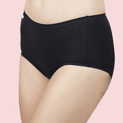 高腰全棉防侧漏透气三角卫生理裤