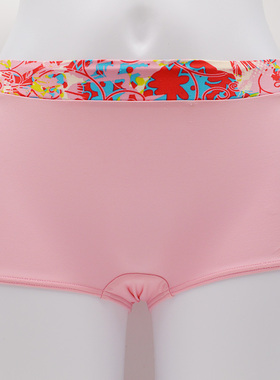 黛安芬Sloggi运动丝滑柔无缝女中腰四角安全平角内裤87-1329