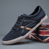 休闲透气鞋 春秋2026新款 子潮流百搭运动鞋 男士 低帮帆布鞋 板鞋 男鞋