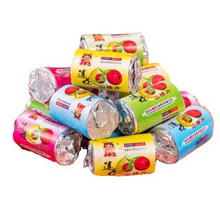 LMS迷你山楂片独立小包装山东特产山楂条卷糕酸甜蜜饯80怀旧零食