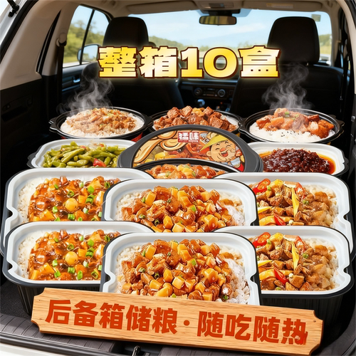 一箱10盒重庆自热米饭方便速食