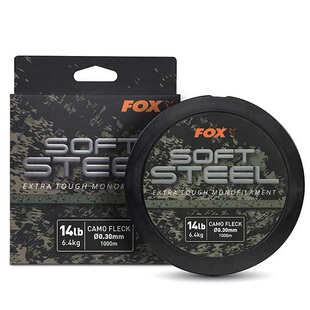 英国Fox软钢斑点迷彩1000米欧远投钓海竿尼龙线鱼线主线正品子线