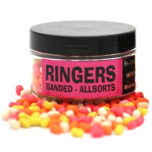 英国Ringers多彩哑铃形飞德沉底丸饵Ringers Banded Allsorts