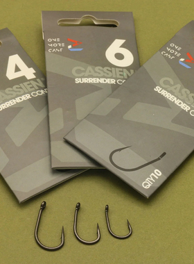 英国OMC宽口钩高强度欧鲤钩OMC Cassien Conti Boilie Hooks