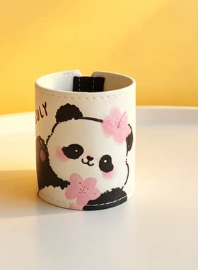 卡通可爱熊猫保温杯保护套便