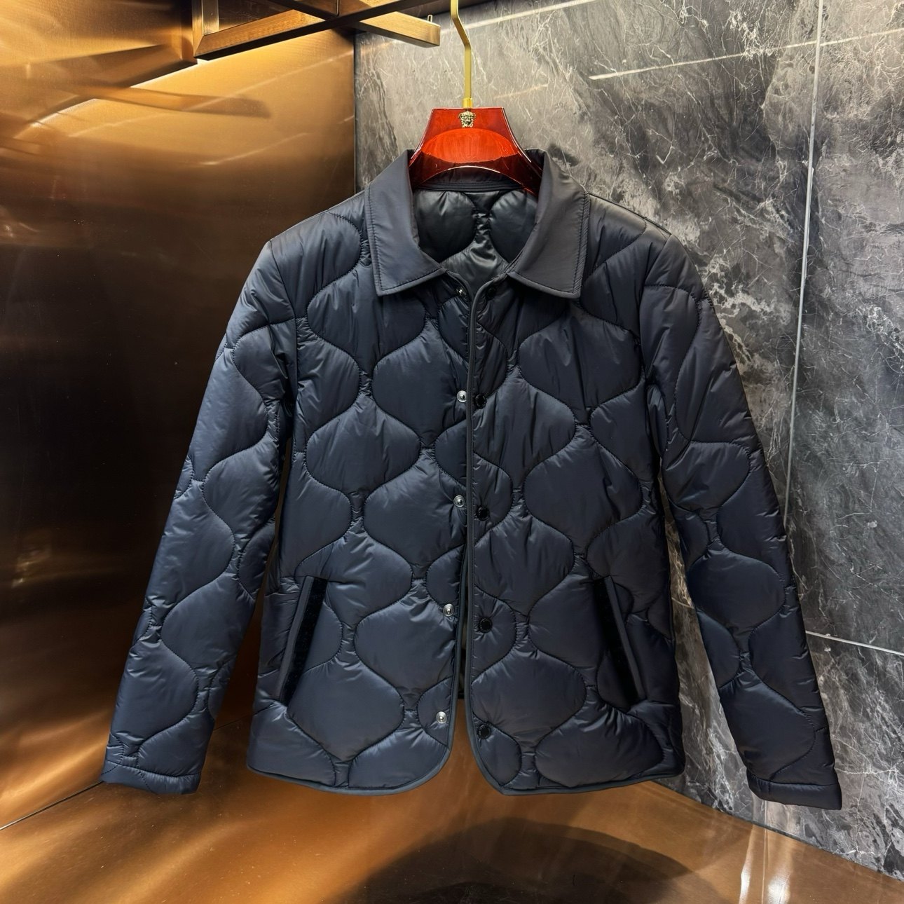 冬季新款棉服时尚修身潮牌男士百搭潮流休闲翻领外套网红同款棉袄