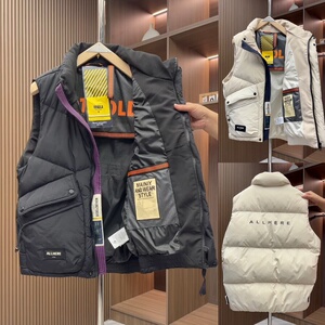 秋冬新款羽绒服立领马甲加厚男士保暖休闲百搭白鸭绒外套痞帅坎肩