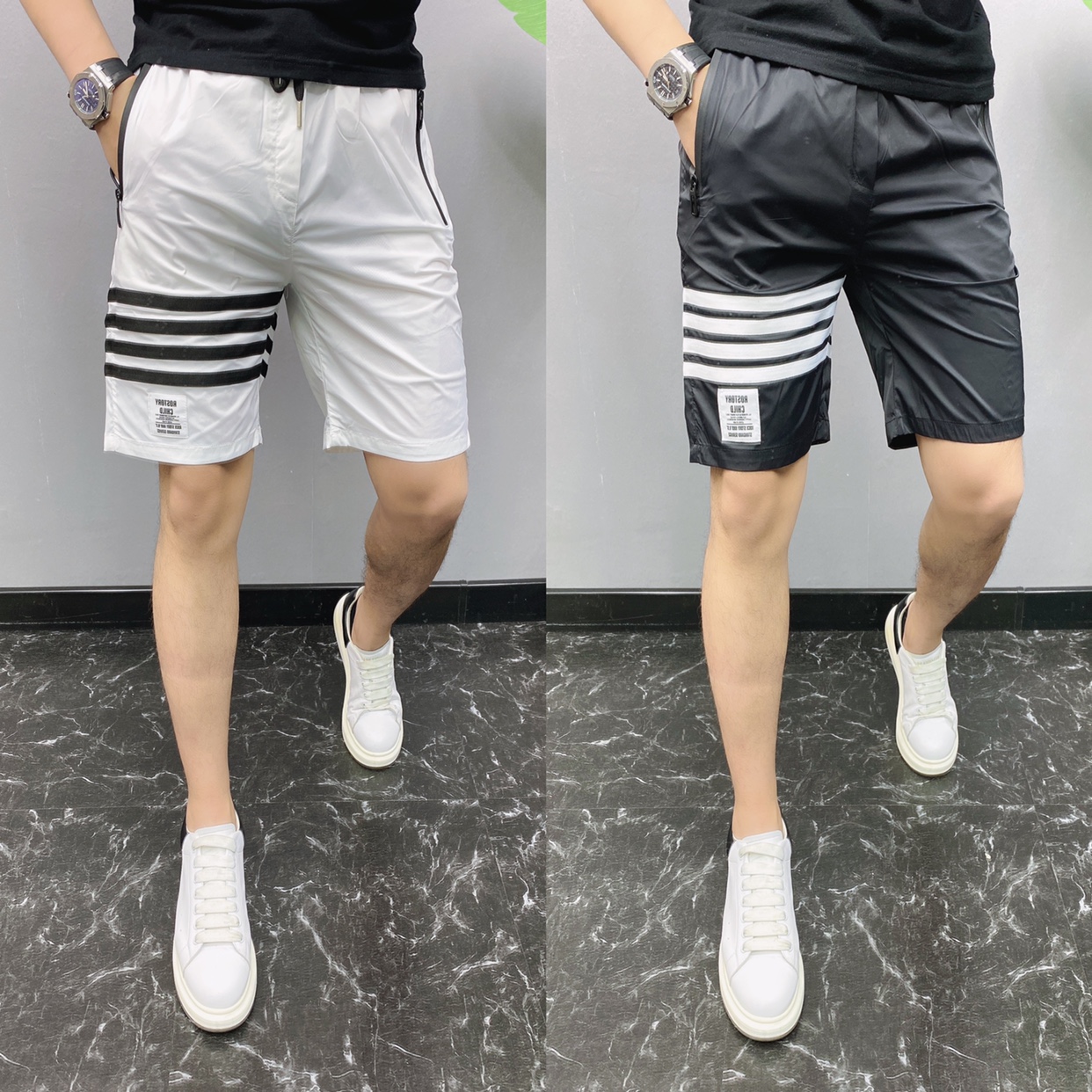 男士夏季新款百搭短裤修身帅气