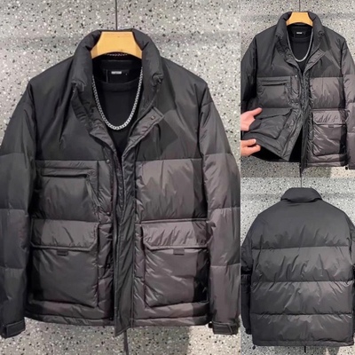 休闲纯色棉袄立领棉服百搭冬季