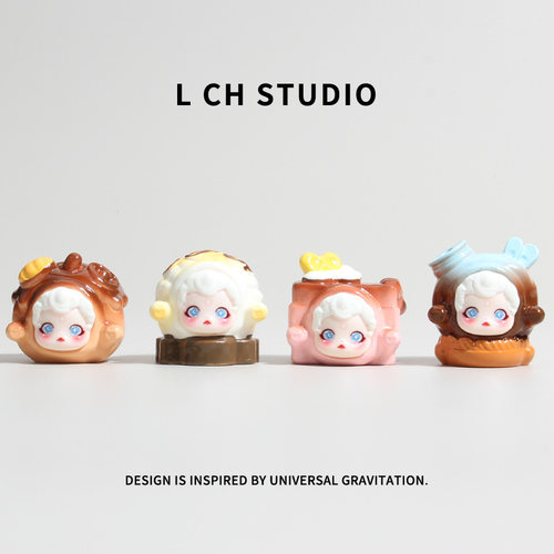 高品质可爱萌粒树脂中控台小摆件