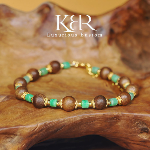 【悟空粉丝专享】高定新款缅甸天然A货翡翠沉香手串KBR0725013